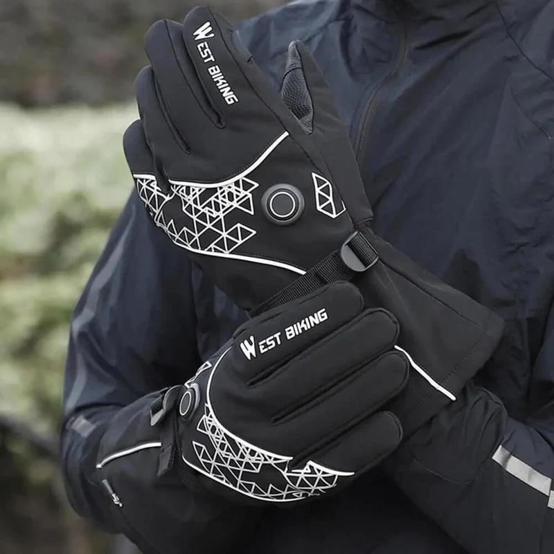 WarmGrip™ | Gants chauffants velo imperméables et tactiles