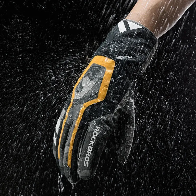 GlideWarm™ | Gants velo hiver imperméables et compatibles écrans tactiles