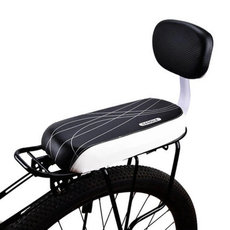 BackRestPlus™ | Siege enfant velo arrière avec dossier confortable et assise sécurisée
