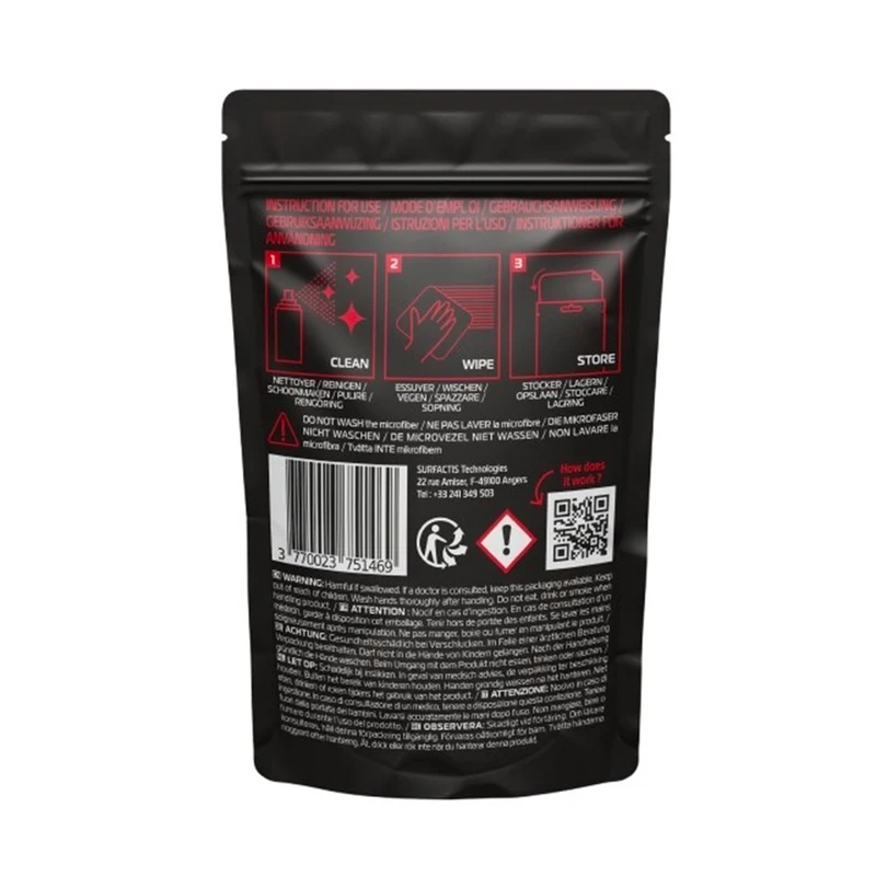 Lingette microfibres antibuée Visiodry - VisioFog