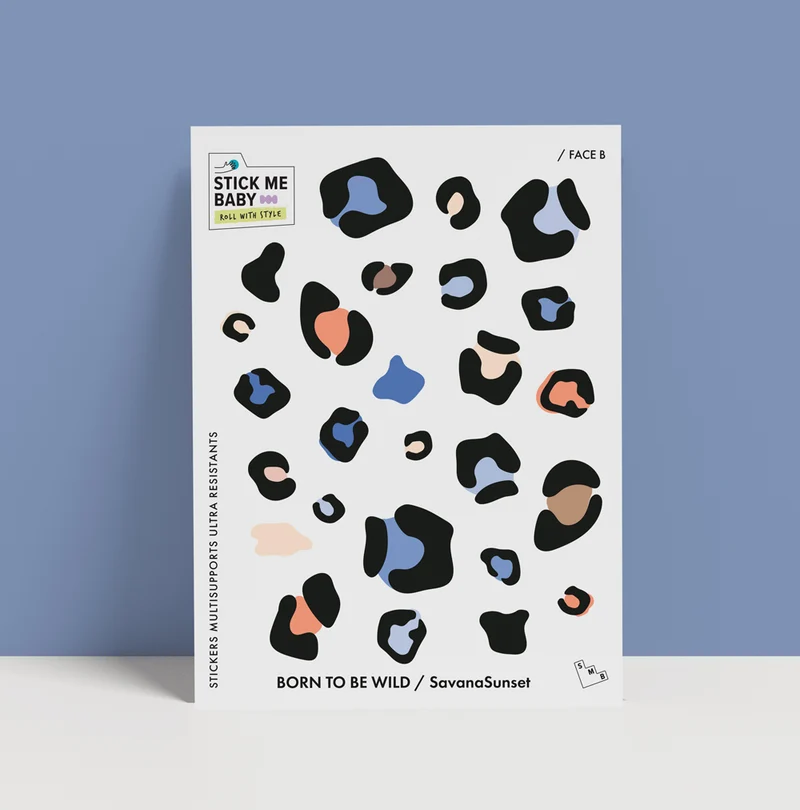 Planche de stickers Stick me baby : Savana Sunset