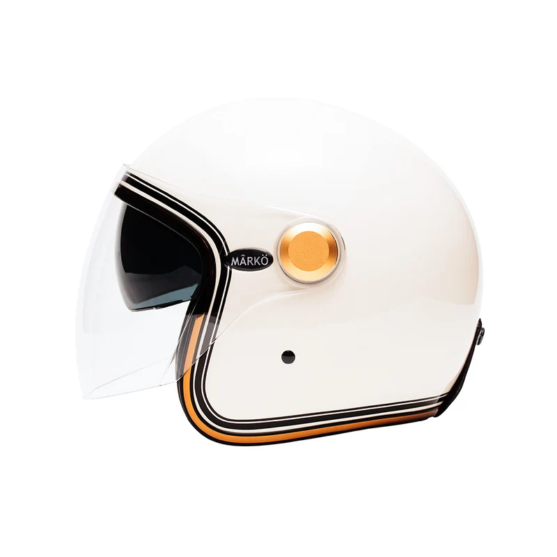 Casque jet moto - Boreal beige