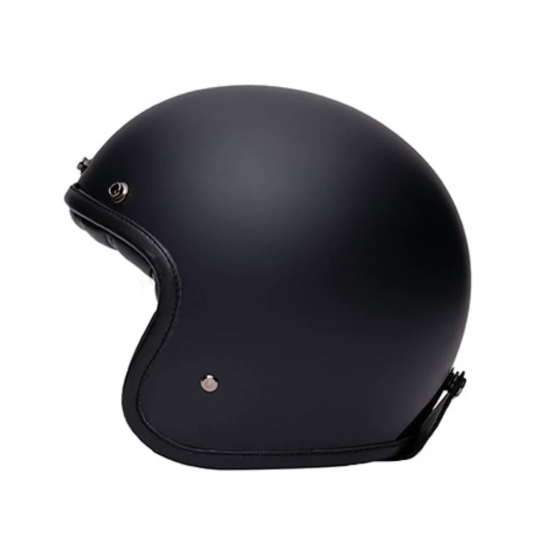 Casque jet moto - The Classic noir mat