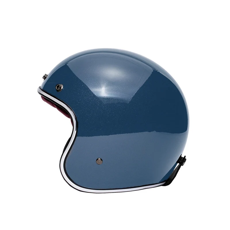 Casque jet moto - The Classic bleu