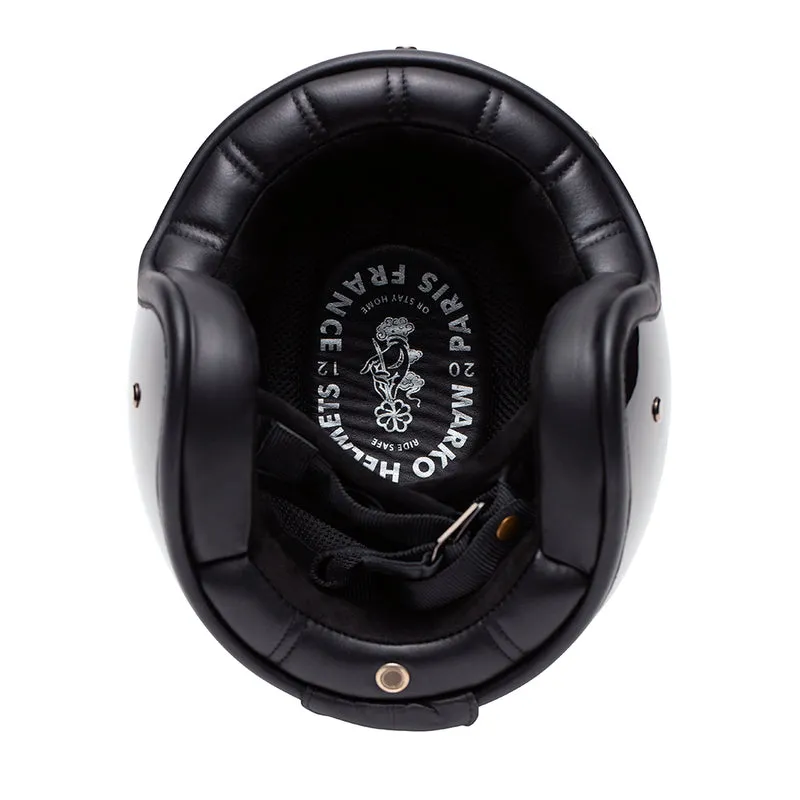 Casque jet moto - The Classic noir