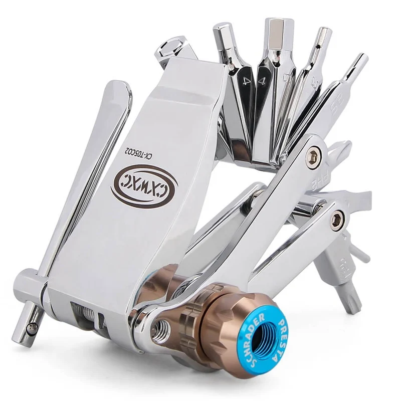 FixItAll™ | Kit reparation velo compact 16 en 1 pour des réparations rapides