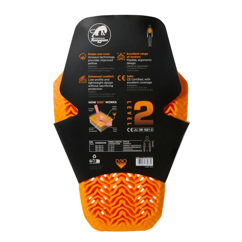 Protection Dorsale Furygan Full Back Fury D3O® Evo