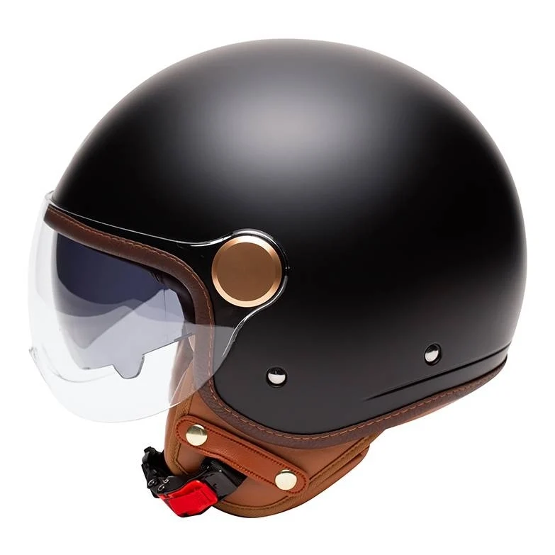 Casque jet moto - Grasse Noir Mat