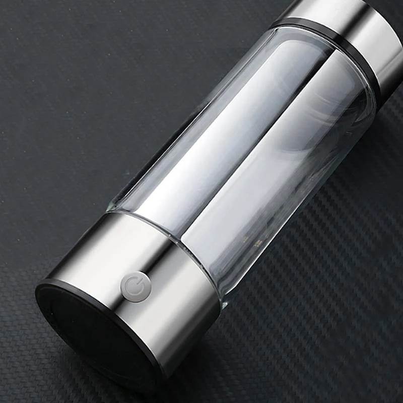 Draagbare Waterstofwaterfles 420ml Oplaadbaar USB-C Eenknopsbediening Gezond Water Onderweg Hydratatie | Sansoti