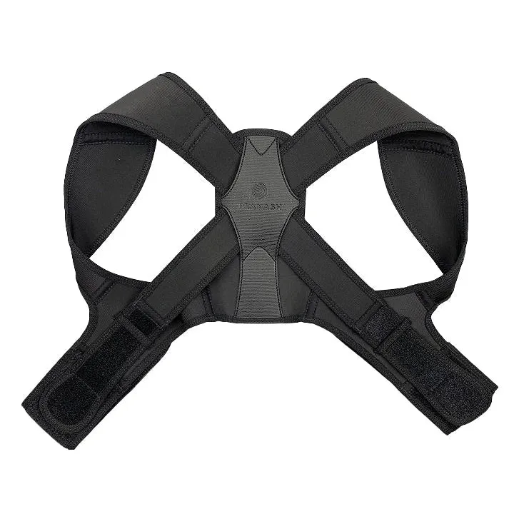 Houding Corrector Brace Ademend Verstelbaar Rug Schouder Ondersteuning Comfort Ergonomisch Zwart Nude Roze | Sansoti