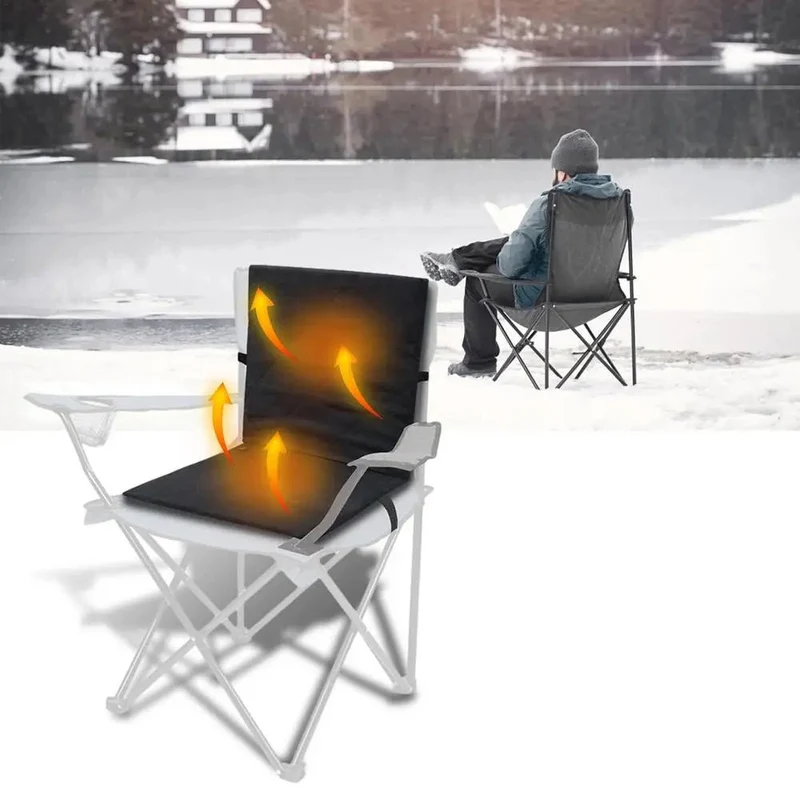 Opvouwbaar Verwarmingskussen 3 Temperatuurstanden USB Stoelverwarming voor Outdoor Kantoor Thuis Reizen Camping | Sansoti