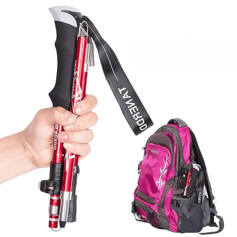 Verstelbare Wandelstok Telescopisch Opvouwbaar Lichtgewicht Aluminium voor Trekking Hiking en Outdoor | Sansoti