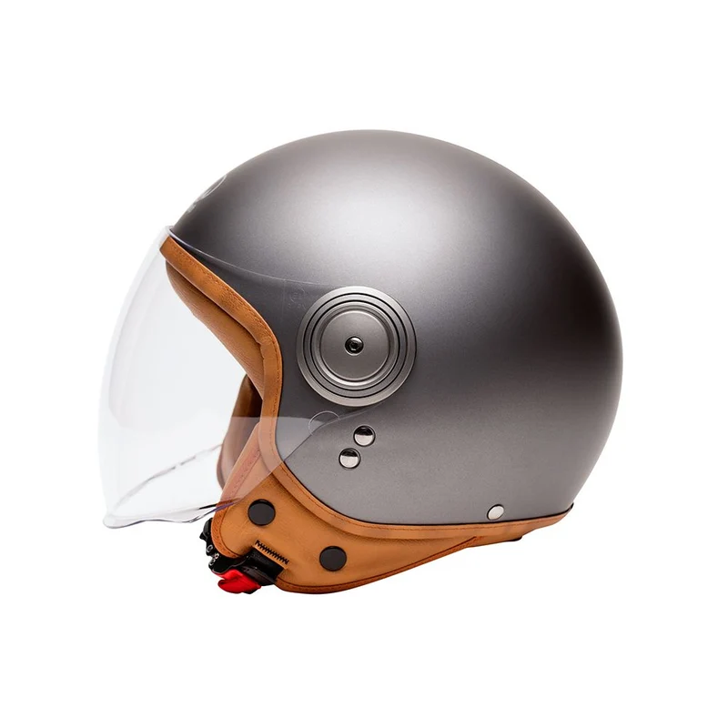 Casque jet moto - Elements Titane Mat