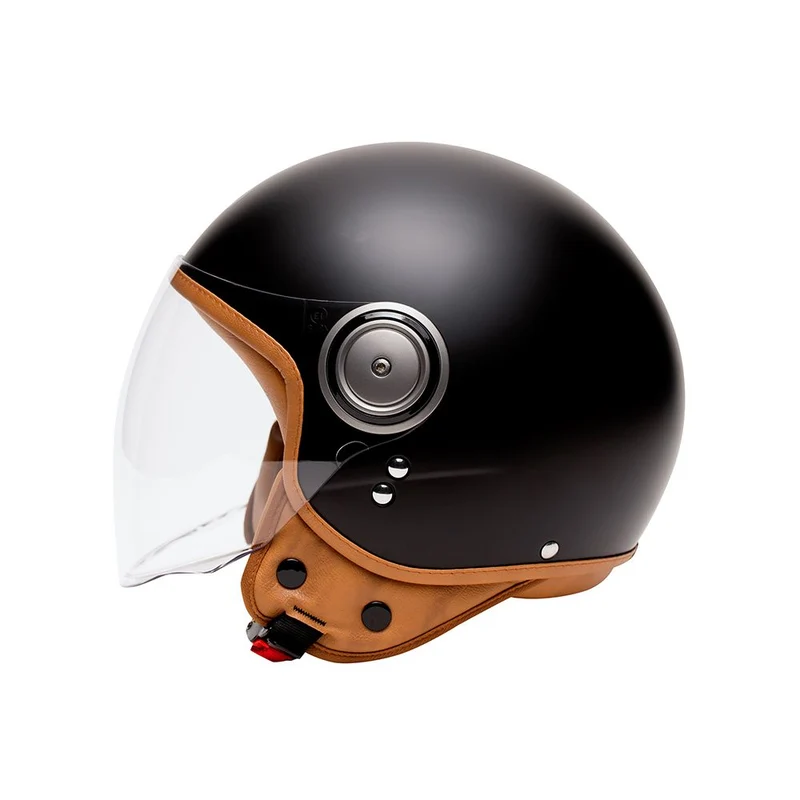 Casque jet moto - Elements Noir Mat