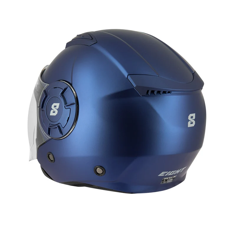 Casque jet moto - S749 Bleu Mat