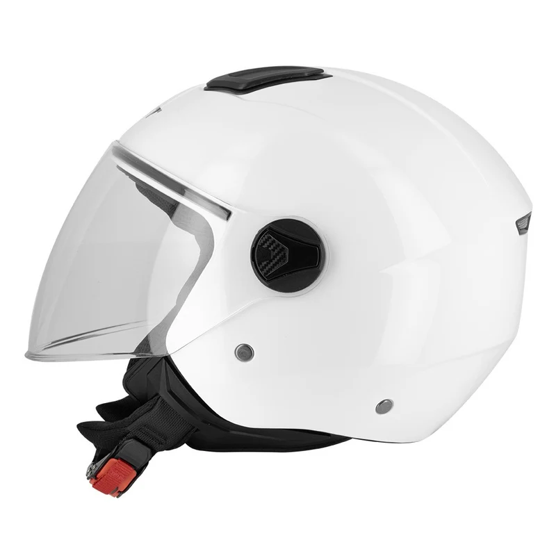 Casque jet moto - Leov LV Blanc