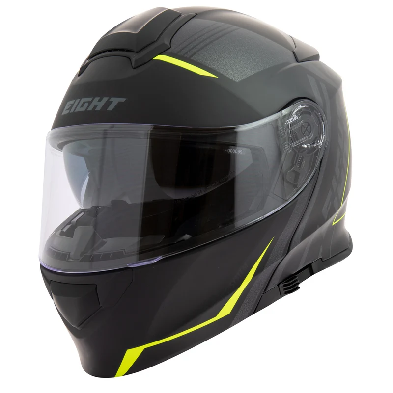 Casque moto modulable + Pinlock - S550 Noir et jaune