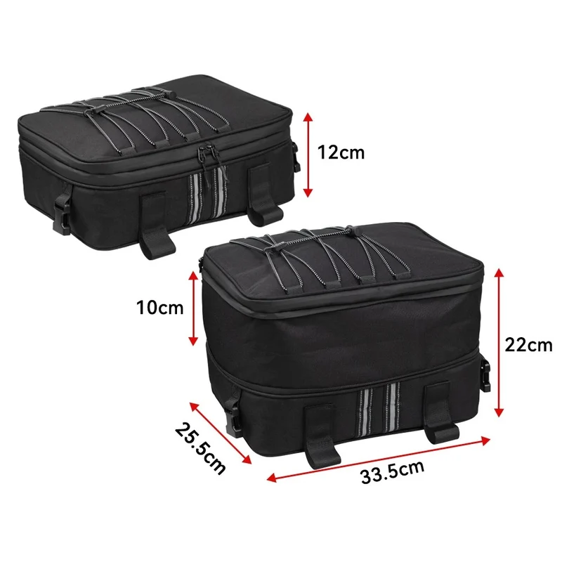 Sacoche de selle moto arriere pour top case