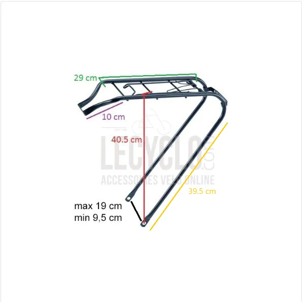 Porte bagage arrière pour vélo 28 pouces