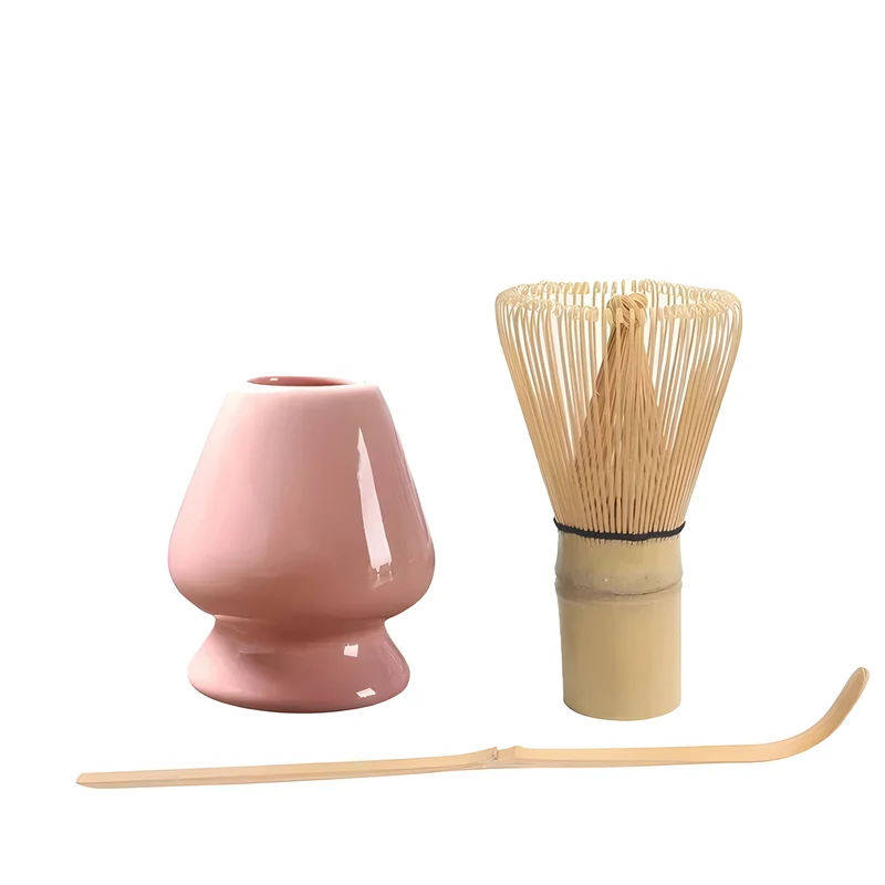 Matcha Set Roze Keramiek 1-5 Delig Japanse Theeceremonie | Sansoti