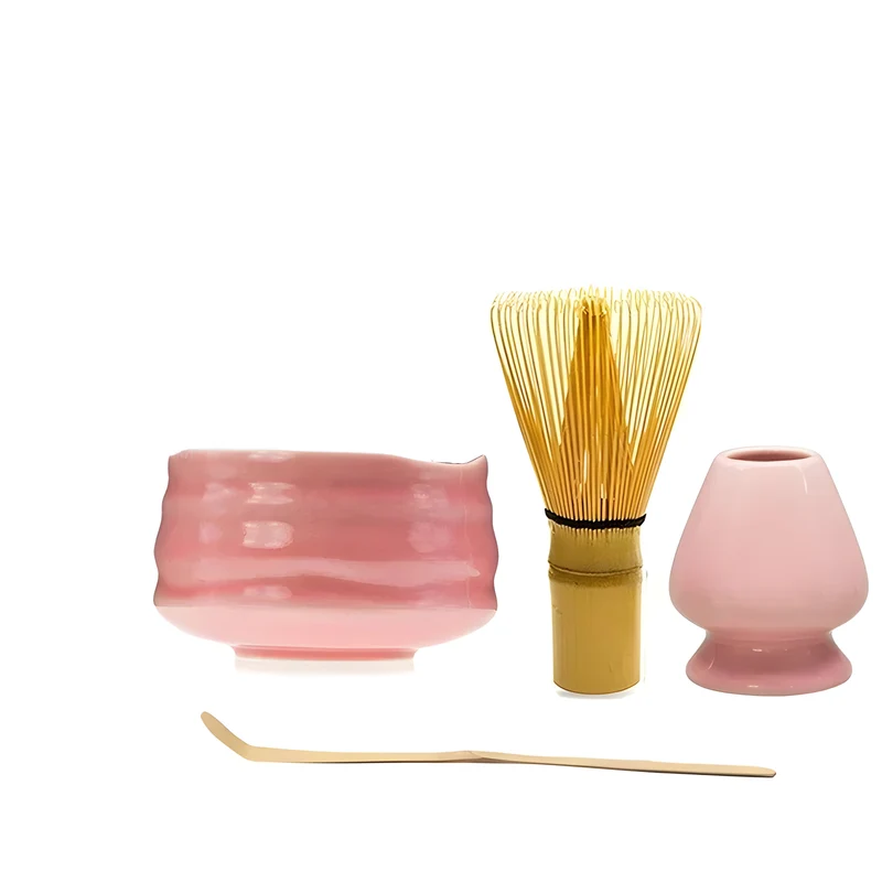 Matcha Set Roze Keramiek 1-5 Delig Japanse Theeceremonie | Sansoti