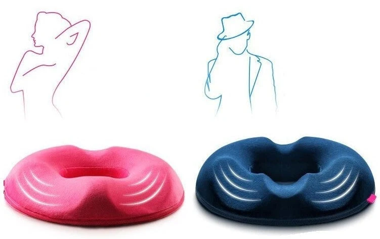 Zitkussen Donut Traagschuim Met Opening 44x35cm Drukverlagend | Sansoti