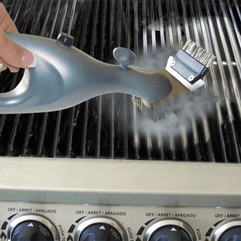 Stoomreinigingsborstel voor BBQ en Grill – Roestvrijstalen Borstelharen met Ergonomische Handgreep | Sansoti