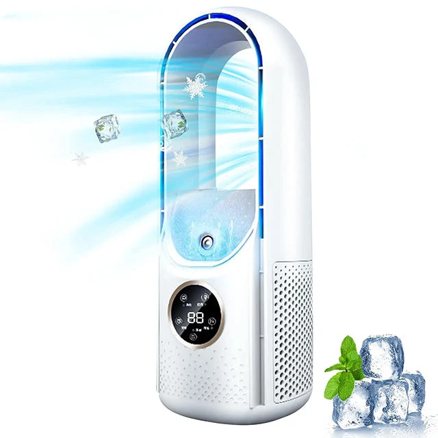 Draadloze Compacte Luchtkoeler met Stille Ventilator – Handig USB-Apparaat voor Thuis en Kantoor – 100ml Watertank | Sansoti