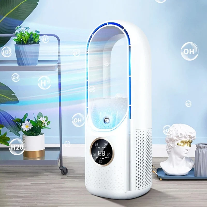 Draadloze Compacte Luchtkoeler met Stille Ventilator – Handig USB-Apparaat voor Thuis en Kantoor – 100ml Watertank | Sansoti