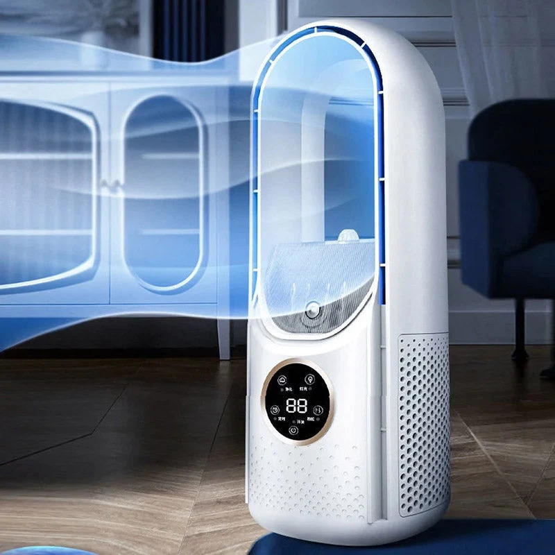 Draadloze Compacte Luchtkoeler met Stille Ventilator – Handig USB-Apparaat voor Thuis en Kantoor – 100ml Watertank | Sansoti