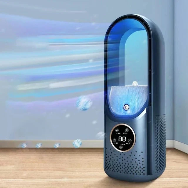 Draadloze Compacte Luchtkoeler met Stille Ventilator – Handig USB-Apparaat voor Thuis en Kantoor – 100ml Watertank | Sansoti
