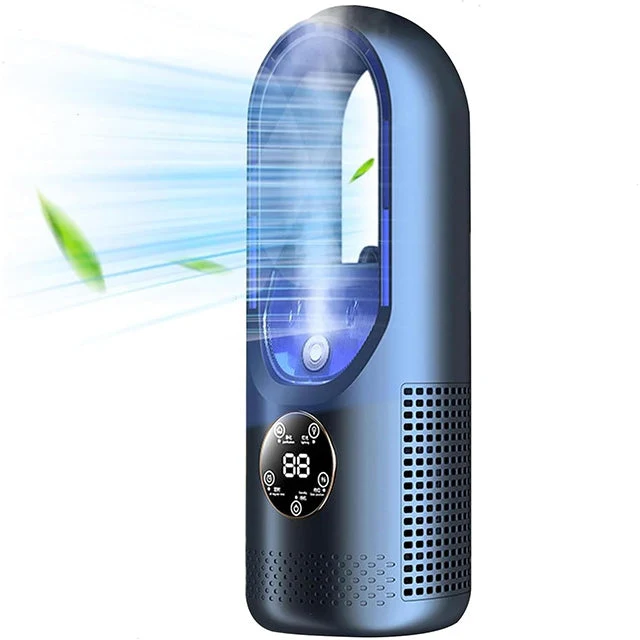 Draadloze Compacte Luchtkoeler met Stille Ventilator – Handig USB-Apparaat voor Thuis en Kantoor – 100ml Watertank | Sansoti