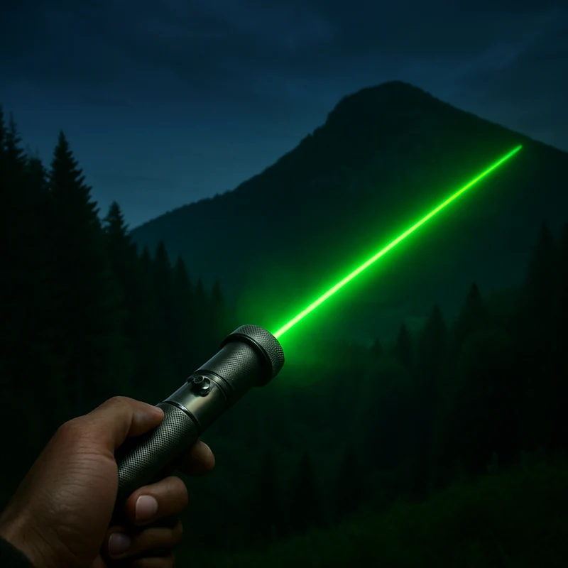Krachtige Laserpointer Zaklamp met Instelbare Focus en USB Oplaadbaar – Bereik tot 10.000 Meter | Sansoti