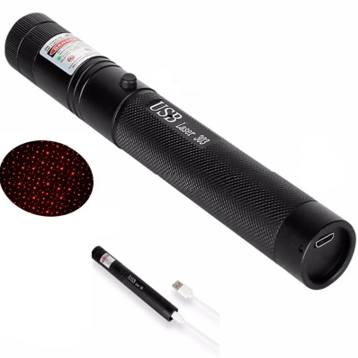 Krachtige Laserpointer Zaklamp met Instelbare Focus en USB Oplaadbaar – Bereik tot 10.000 Meter | Sansoti