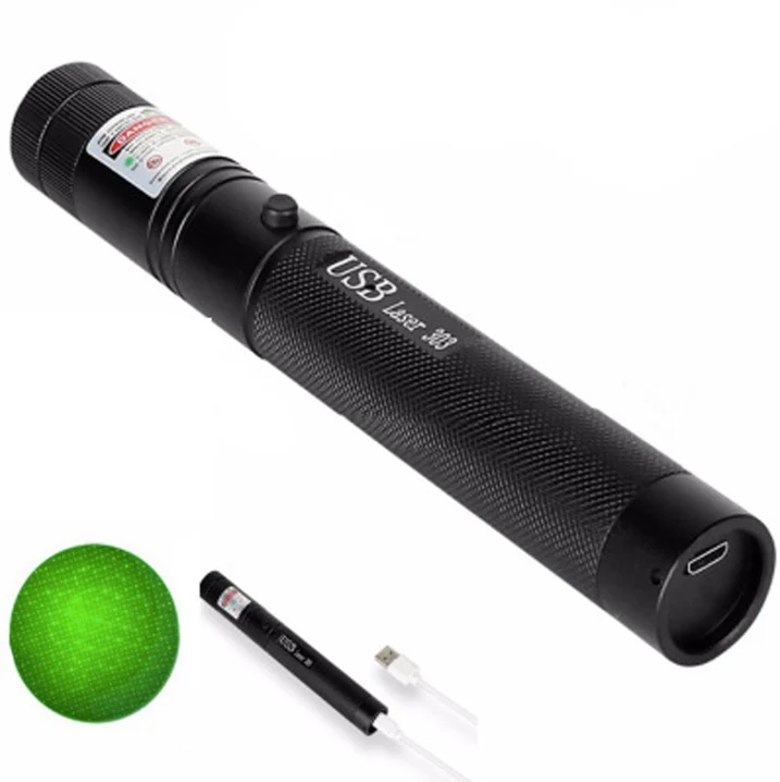 Krachtige Laserpointer Zaklamp met Instelbare Focus en USB Oplaadbaar – Bereik tot 10.000 Meter | Sansoti