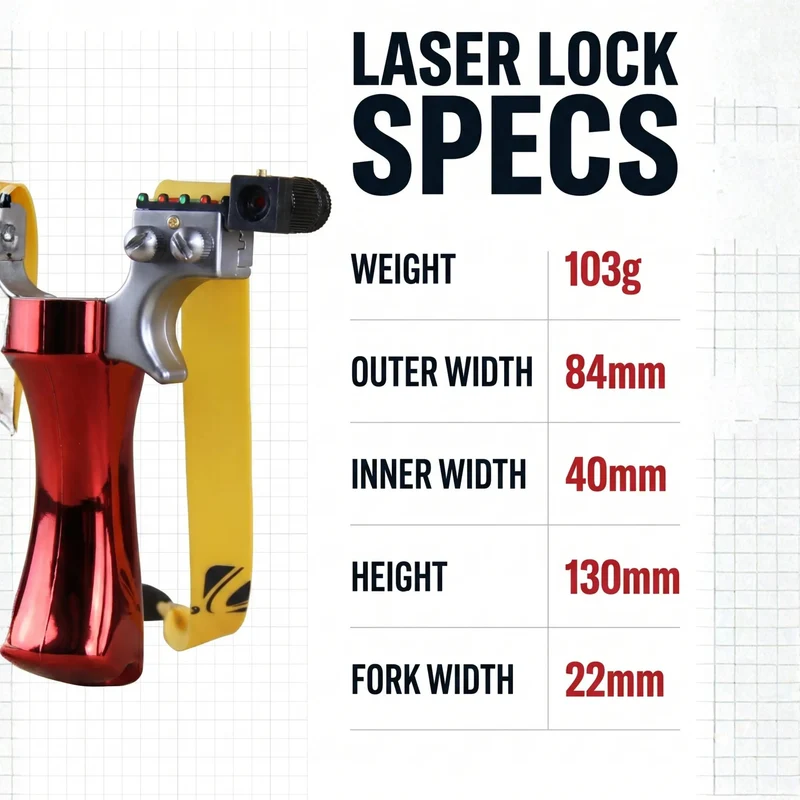 Precisiekatapult met Geïntegreerde Laserrichting en Infraroodwaterpas voor Sport en Outdoor | Sansoti