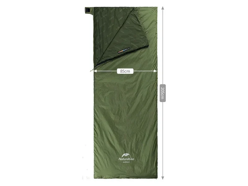 Compacte Slaapzak Groen Lichtgewicht Warm 3-Seizoenen Vulling Ademend Materiaal Backpacken Camping | Sansoti