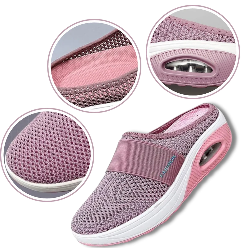 Orthopedische Instappers voor Dames Luchtgeveerd Comfortabel Zacht Slip-On | Sansoti